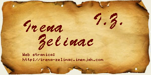 Irena Zelinac vizit kartica